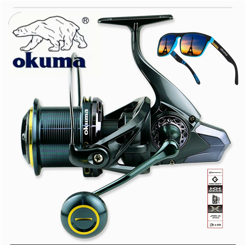 Daiwa Reel Bg - รอกตกปลา OKUMA รุ่น 9000-14000 โครงสร้างโลหะ สำหรับตีไกล