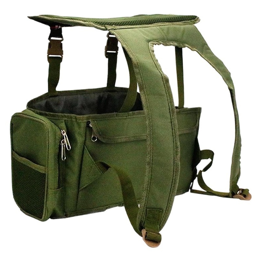 กระเป๋าเป้ตกปลาไนลอนสีเขียวกัน - Fishing Backpack บทวิจารณ์และราคา