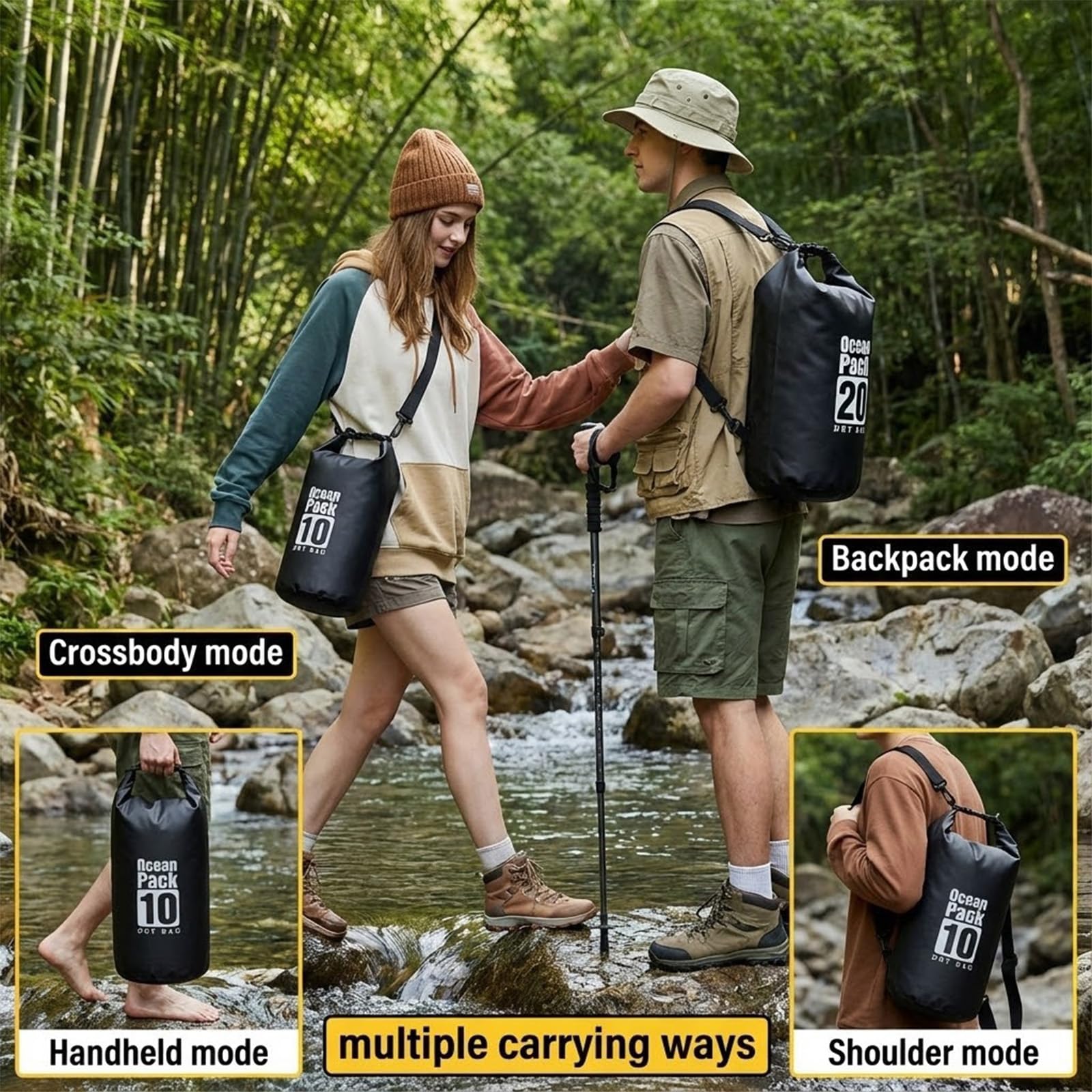 กระเป๋ากันน้ำสำหรับว่ายน้ำ กระ - Fishing Bag Waterproof บทวิจารณ์และราคา