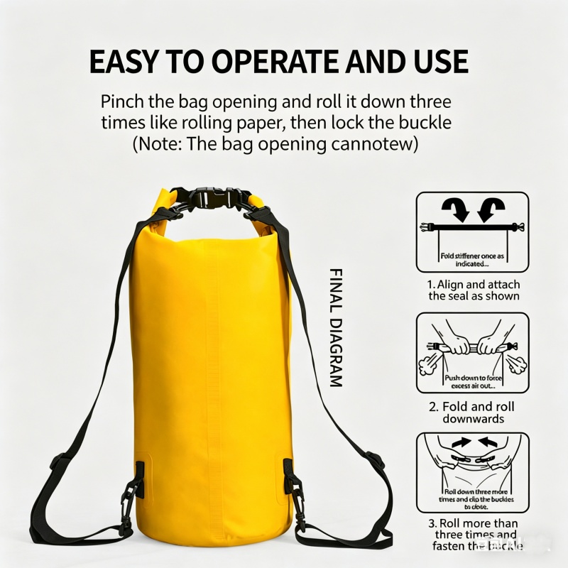 ถุงกันน้ำสำหรับว่ายน้ำ 5L/10L/ - Fishing Bag Waterproof บทวิจารณ์และราคา